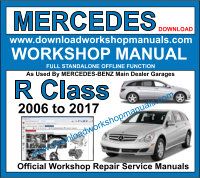 Mercedes R Class service repair workshop manual